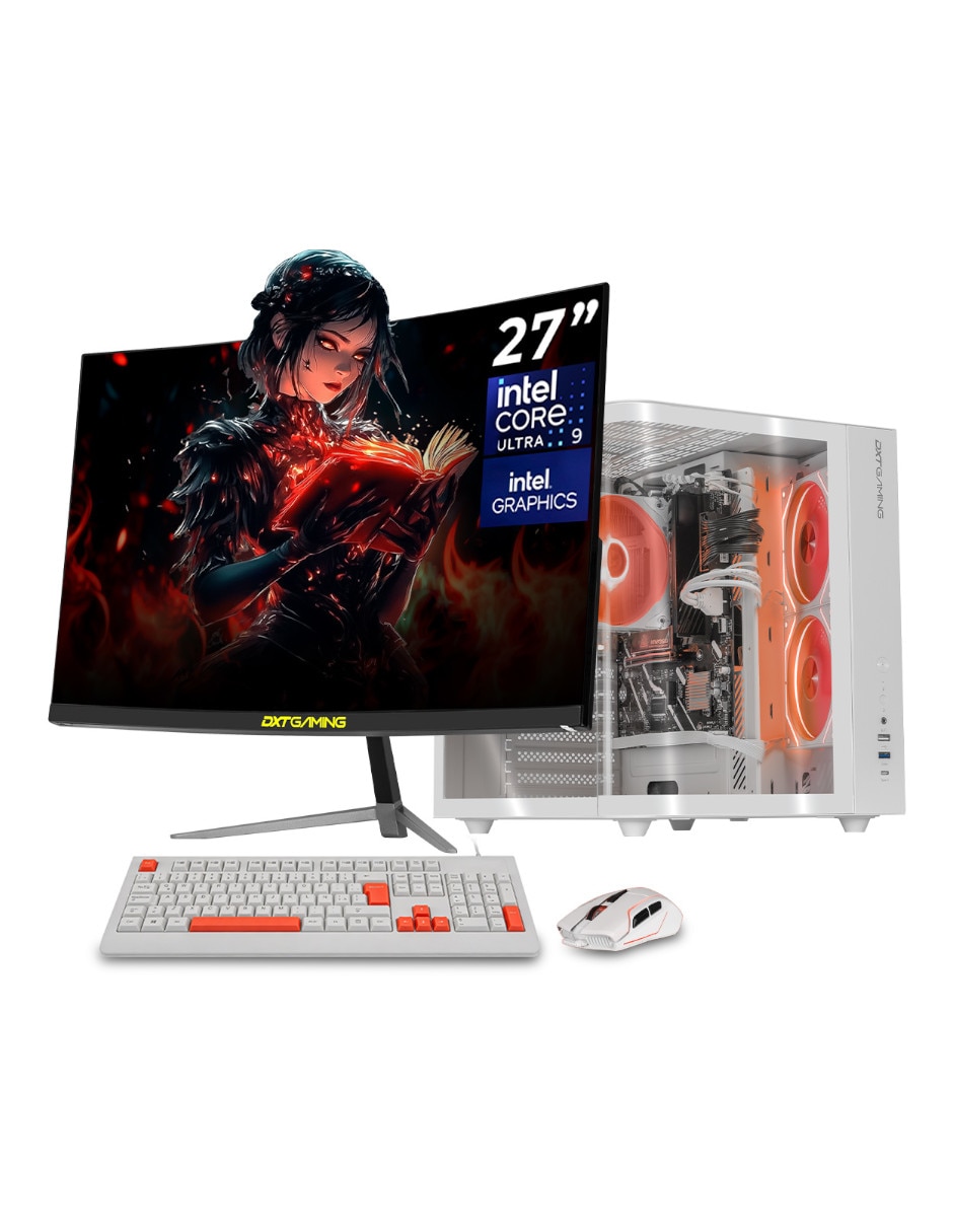 Computadora gamer dxtu916gb5xemtpw 27 pulgadas Full HD Intel core ultra 9 integradas 16 GB RAM 1 TB SSD Computadora gamer dxtu916gb5xemtpw 27 pulgadas Full HD Intel core ultra 9 integradas 16 GB RAM 1 TB SSD