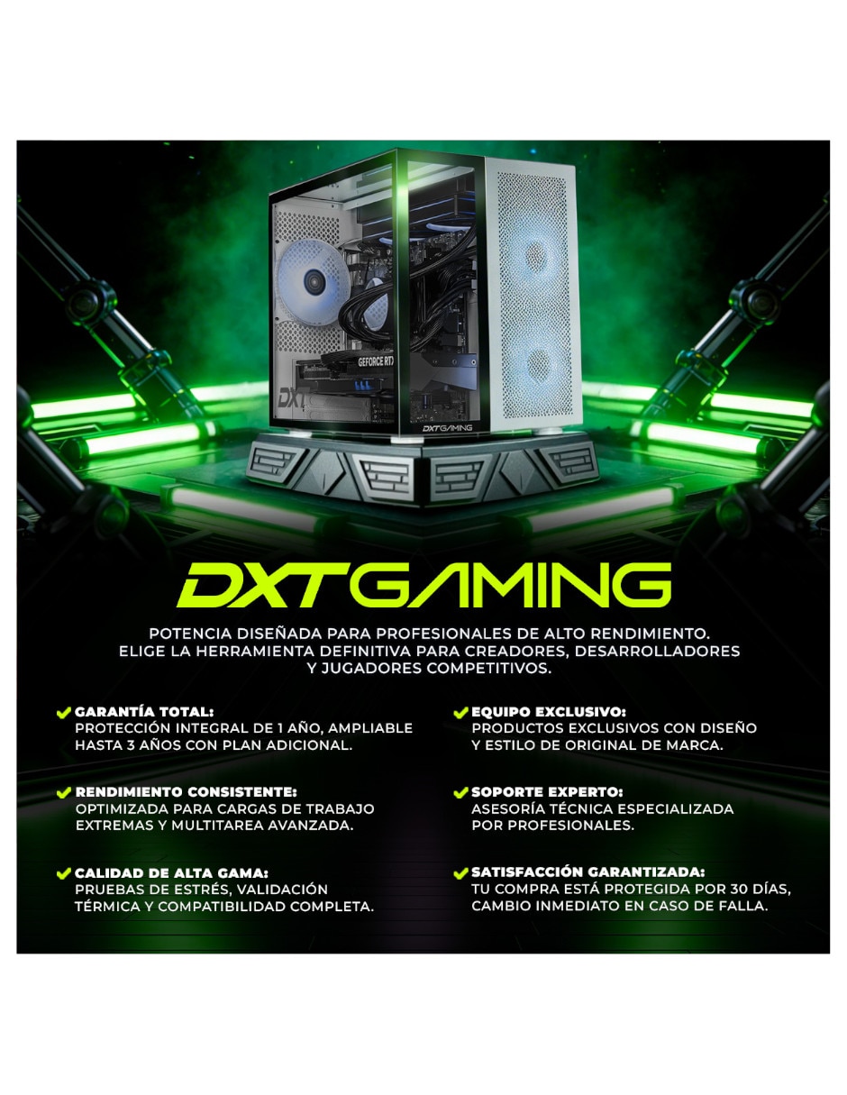 Computadora gamer dxtu916gb5xemtpw 27 pulgadas Full HD Intel core ultra 9 integradas 16 GB RAM 1 TB SSD 5