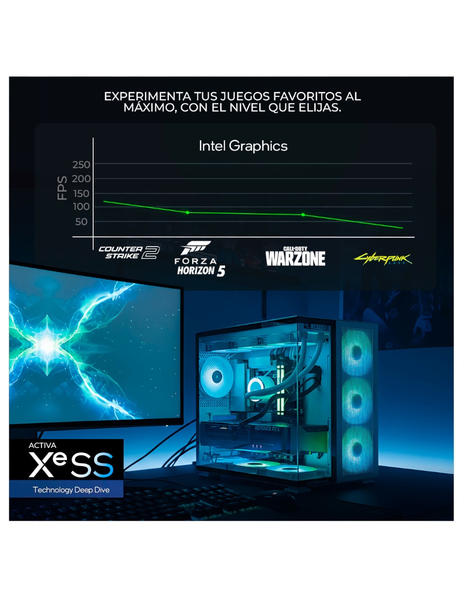 Computadora gamer dxtu916gb5xemtpw 27 pulgadas Full HD Intel core ultra 9 integradas 16 GB RAM 1 TB SSD 8