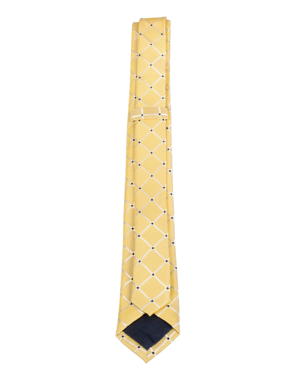 Corbata slim estampado a cuadros para hombre 2