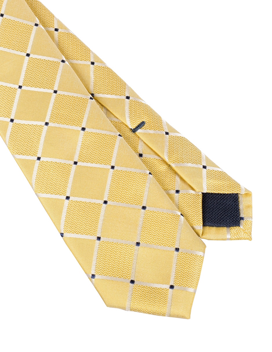 Corbata slim estampado a cuadros para hombre 3