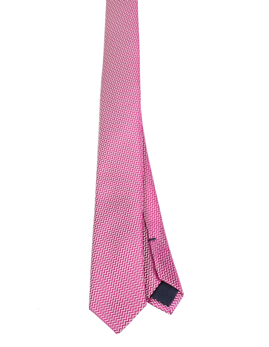 Corbata slim estampado geométrico para hombre