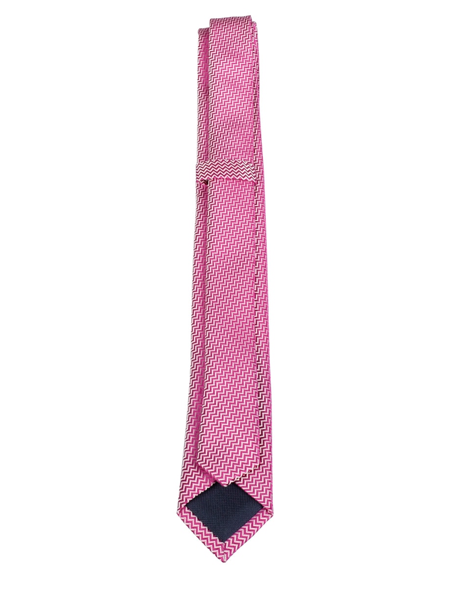 Corbata slim estampado geométrico para hombre 2