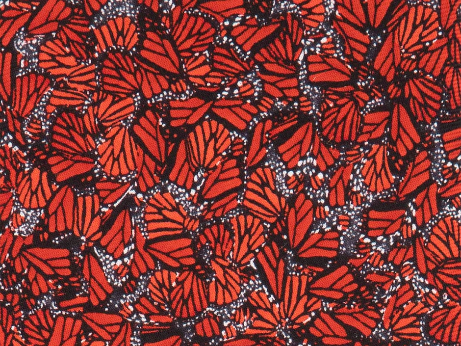 Corbata pineda covalin slim seda roja estampada