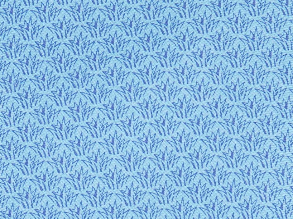 Corbata pineda covalin slim seda azul estampada 2