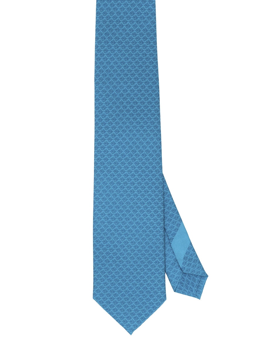 Corbata regular de seda estampado para hombre