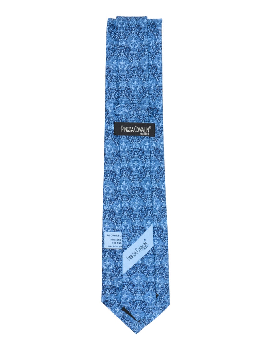 Corbata piedra del sol regular de seda estampado gráfico para