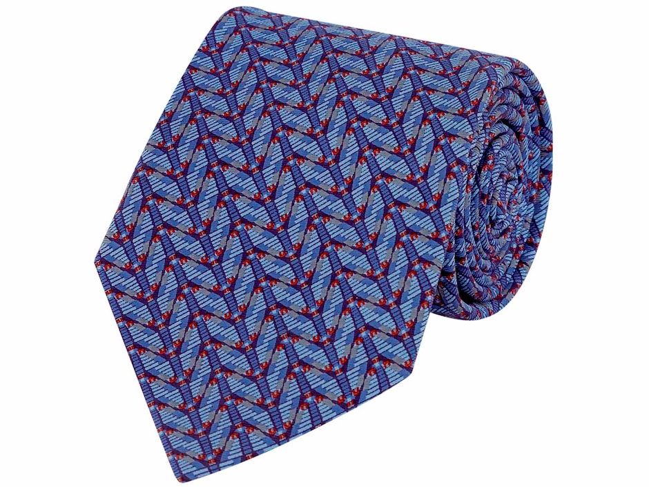Corbata pineda covalin slim seda azul 1
