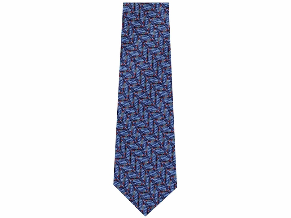 Corbata pineda covalin slim seda azul