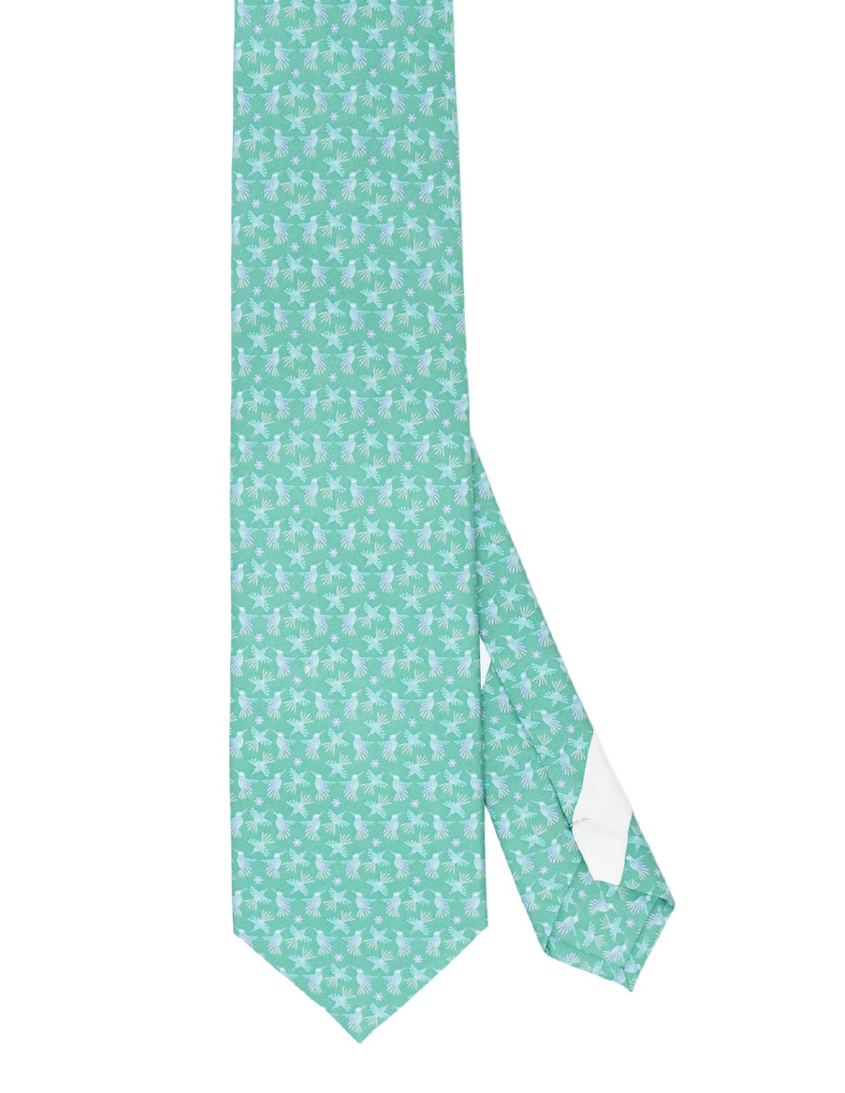 Corbata pineda covalin slim seda verde