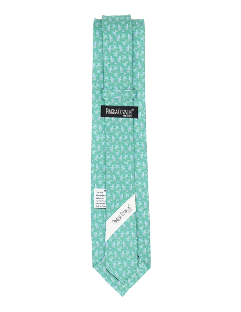 Corbata pineda covalin slim seda verde