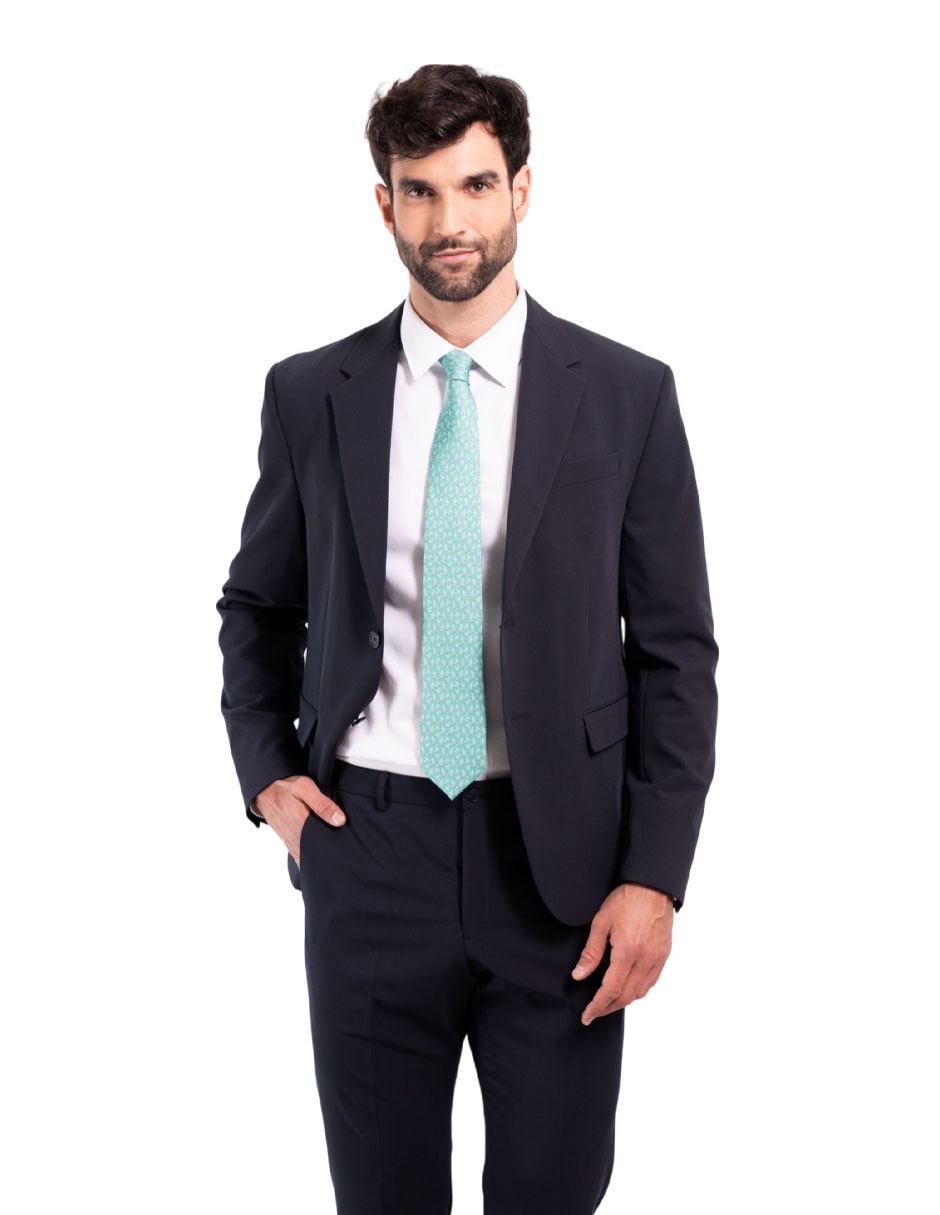 Corbata pineda covalin slim seda verde