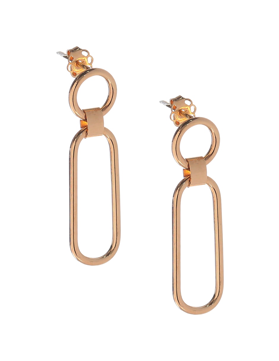 Aretes de oro amarillo con acabado baño de oro