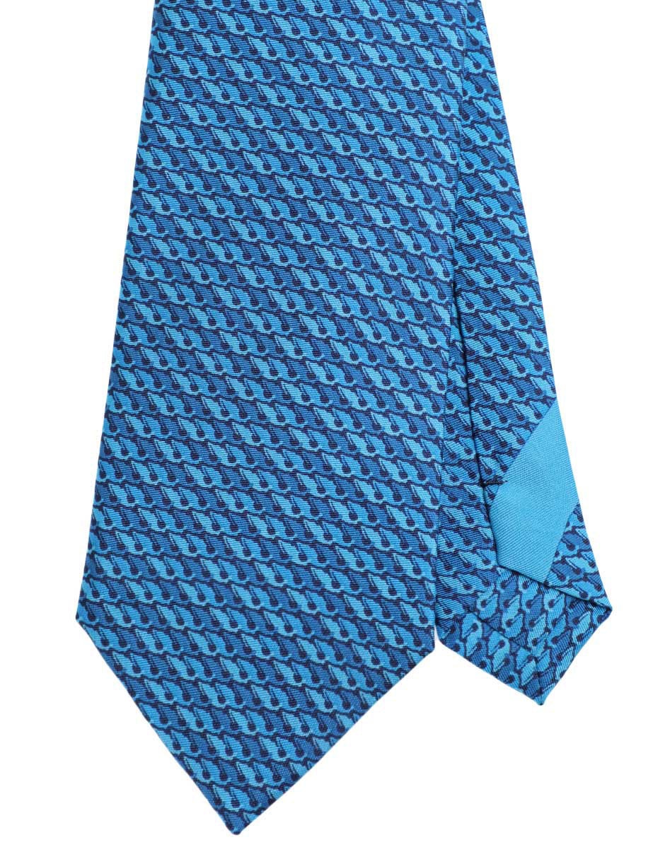 Corbata regular de seda estampado para hombre 2