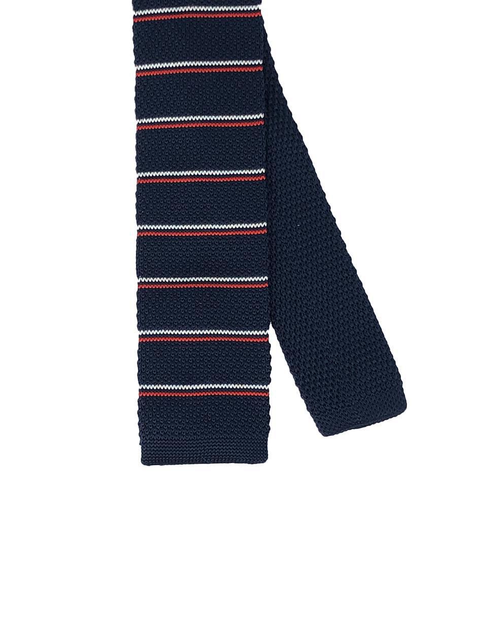 Corbata slim estampado a rayas para hombre