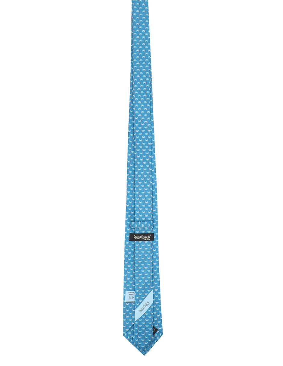 Corbata regular de seda estampado para hombre 3