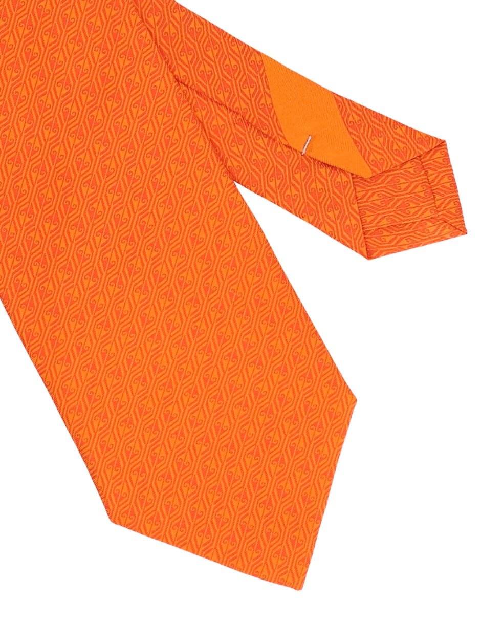 Corbata regular de seda estampado para hombre
