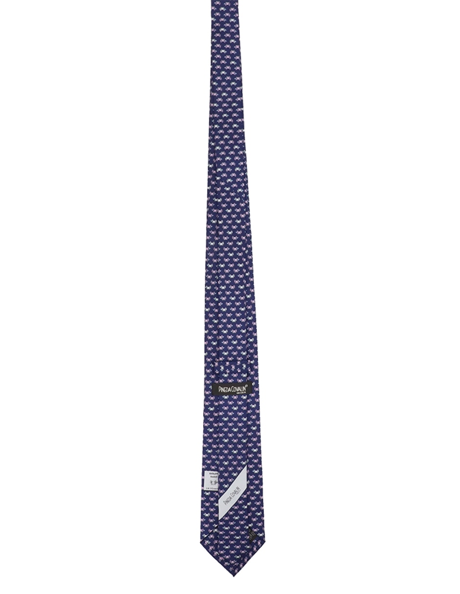 Corbata regular de seda estampado para hombre 4