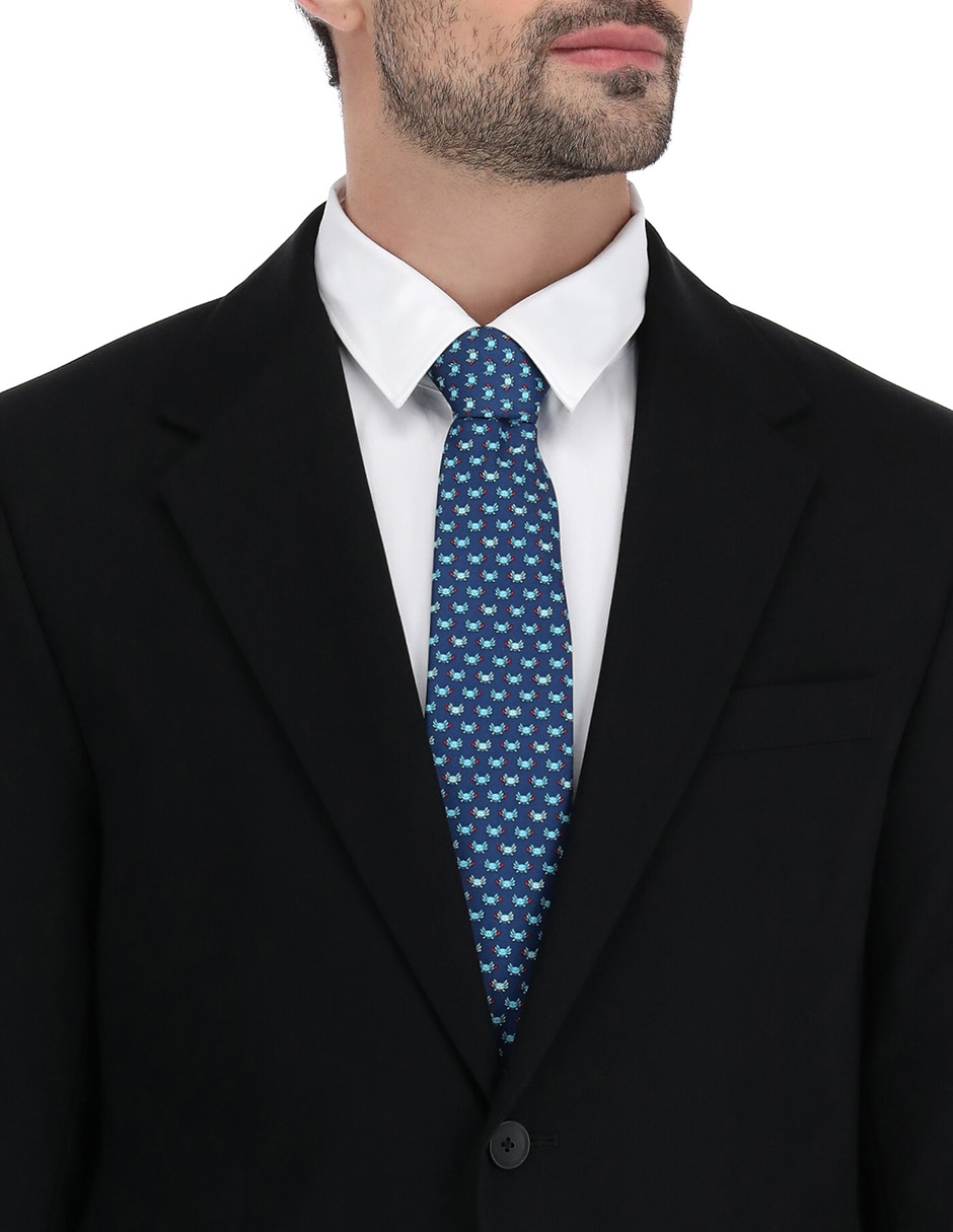 Corbata Pineda Covalin regular de seda para hombre 2