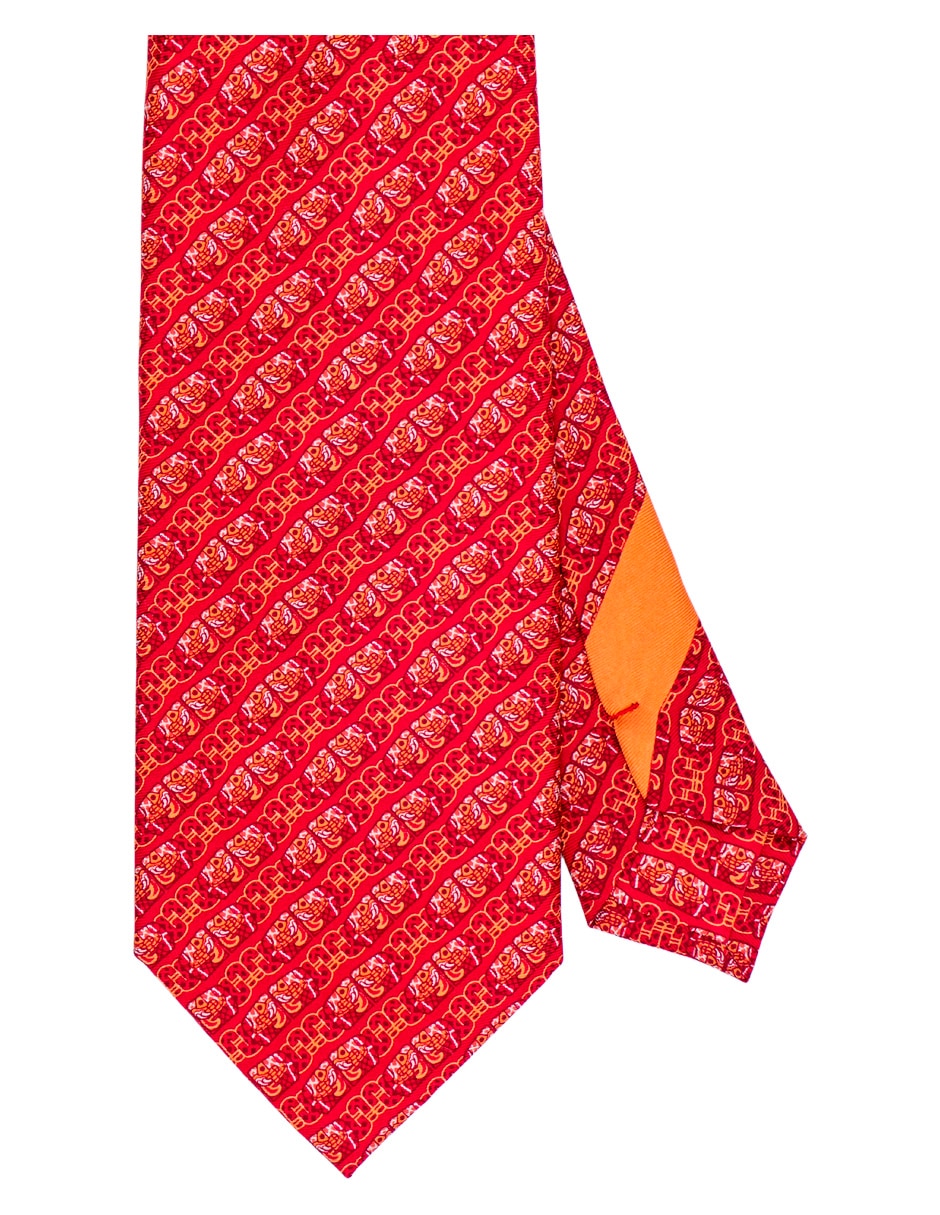 Corbata pineda covalin regular de seda estampada para hombre 1