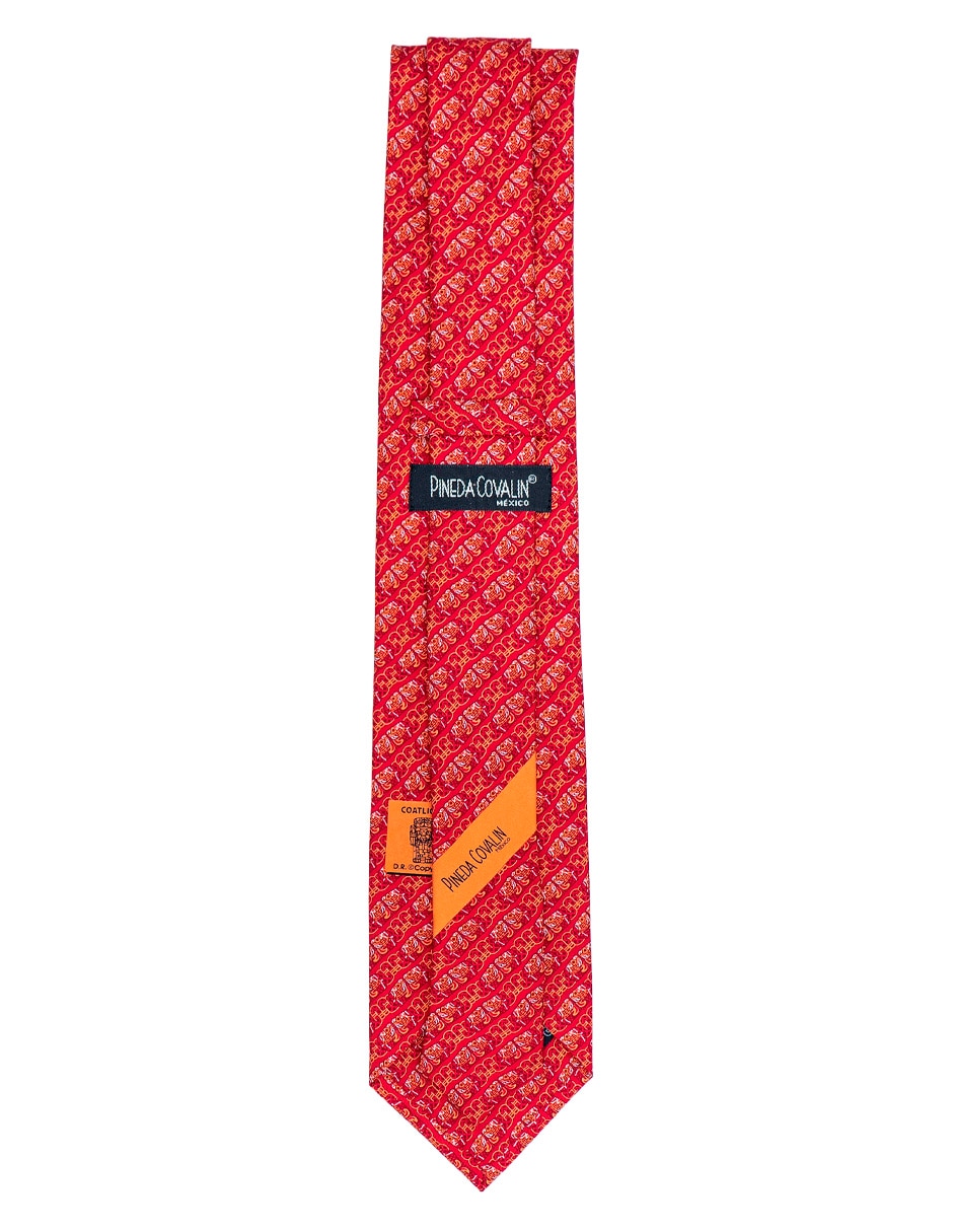 Corbata pineda covalin regular de seda estampada para hombre 2
