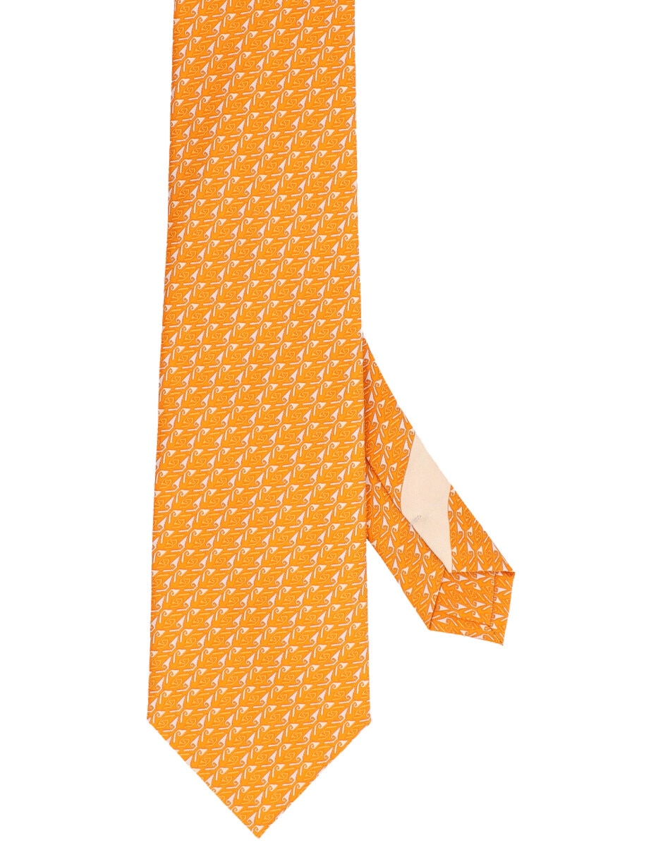 Corbata pineda covalin regular de seda estampada para hombre 1