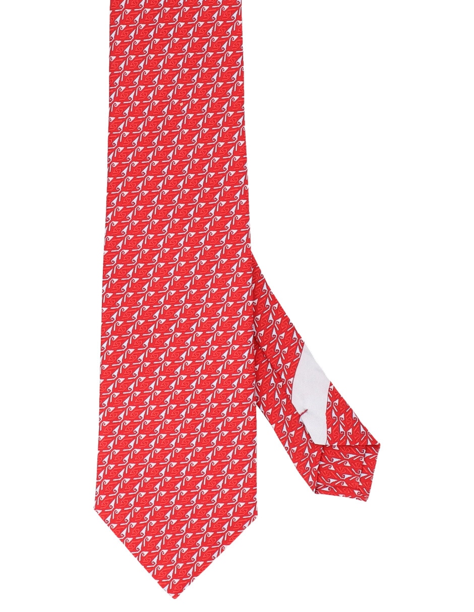Corbata pineda covalin regular de seda estampada para hombre