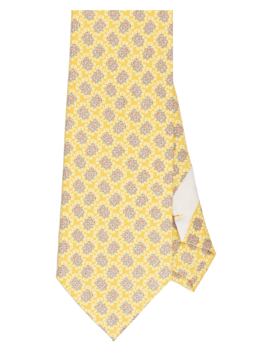 Corbata pineda covalin regular de seda estampado para hombre 1