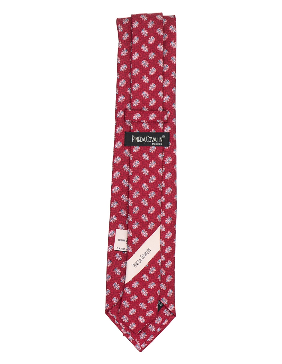 Corbata regular de seda estampado para hombre 2