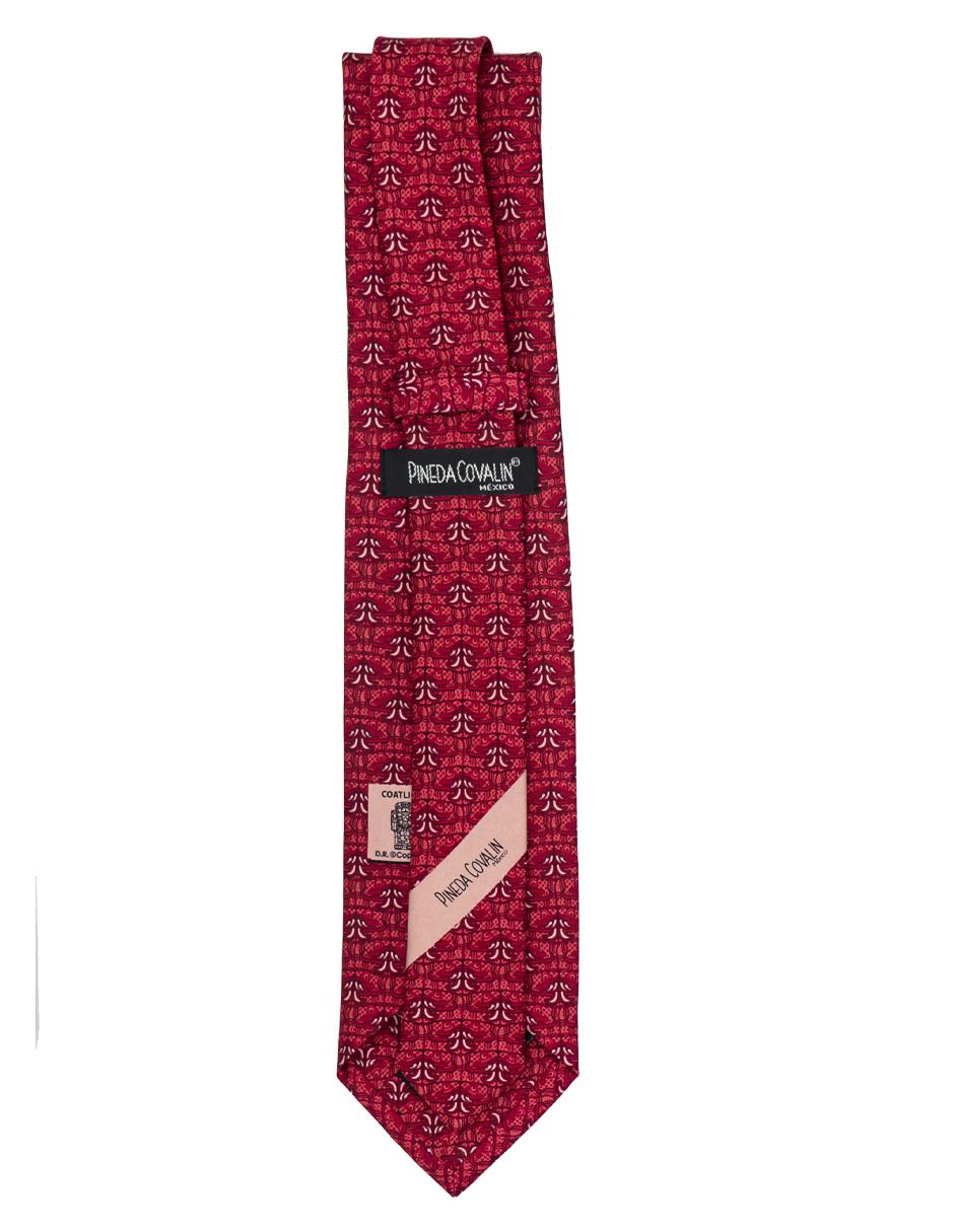 Corbata Pineda Covalin regular de seda estampado gráfico para hombre