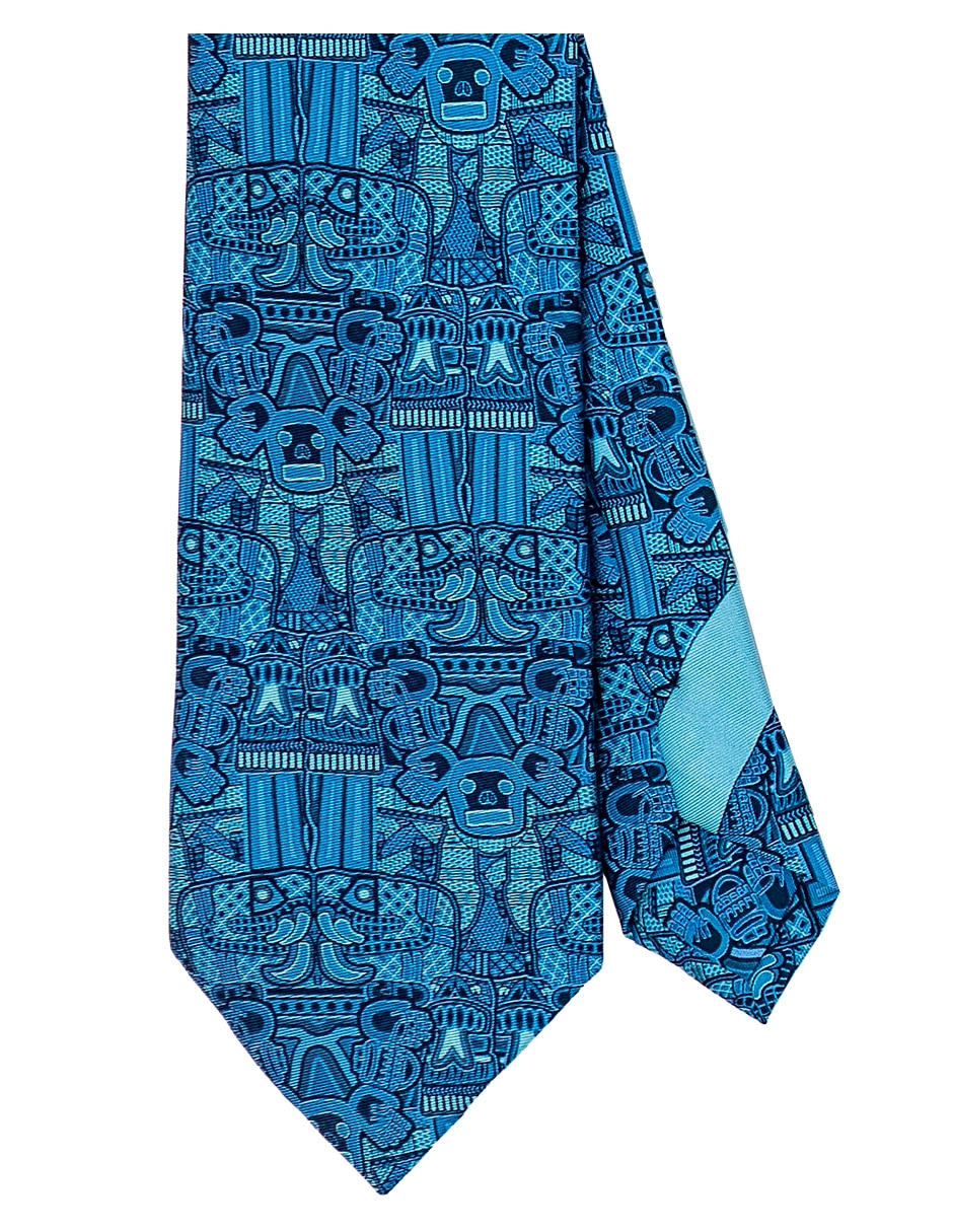 Corbata pineda covalin regular de seda estampada para hombre