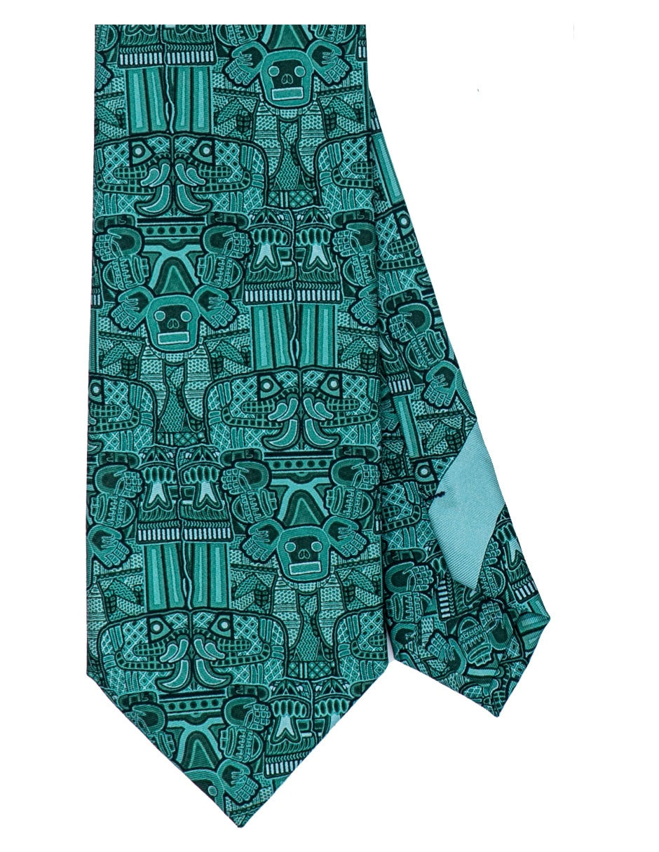 Corbata pineda covalin regular de seda estampada para hombre 1