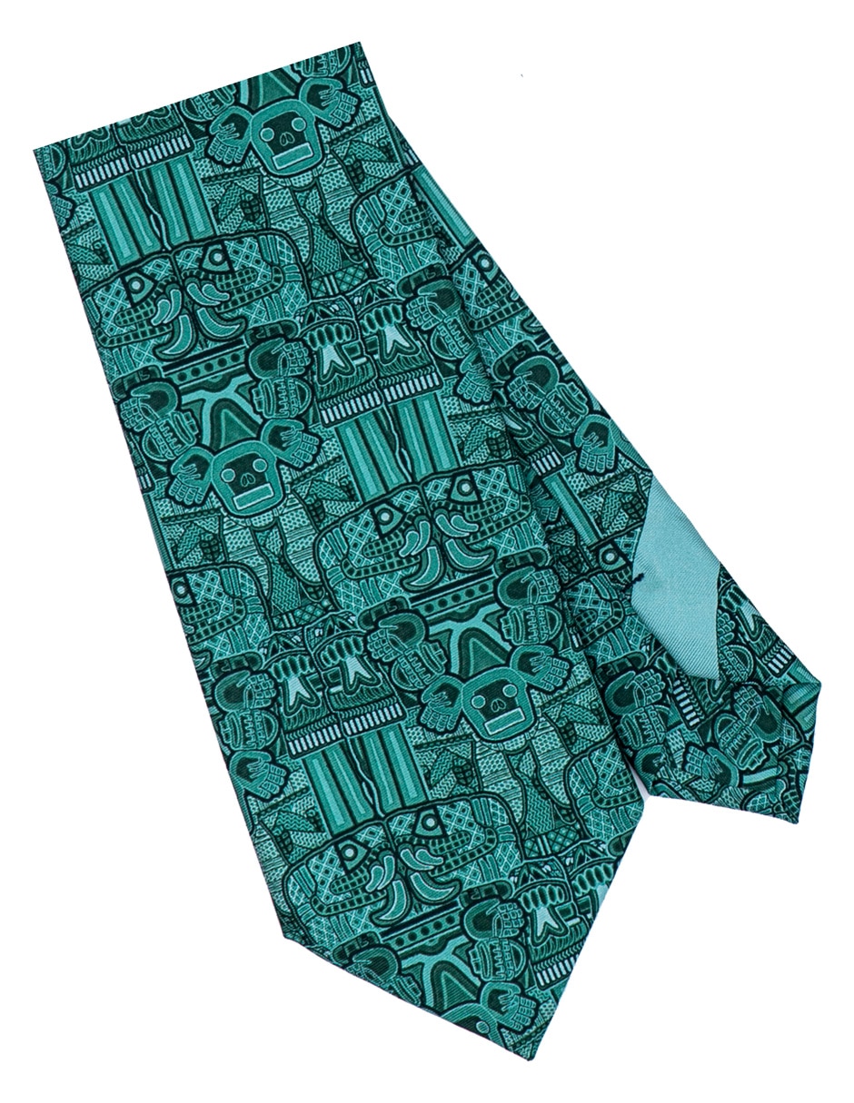 Corbata pineda covalin regular de seda estampada para hombre
