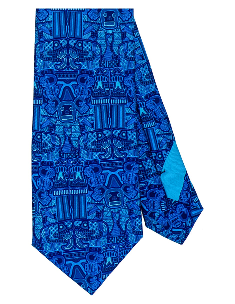 Corbata pineda covalin regular de seda estampada para hombre 1