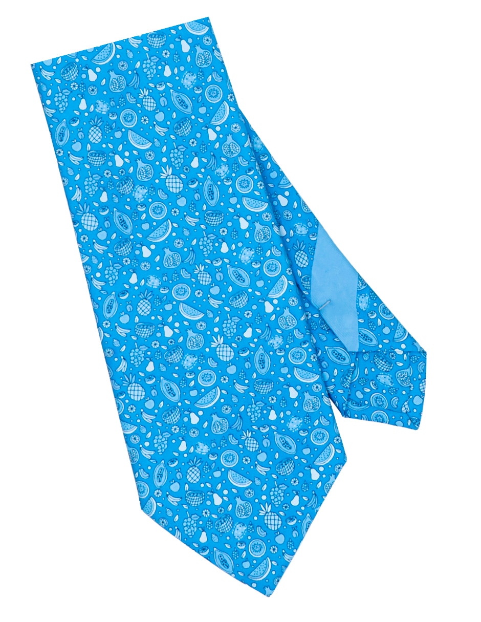 Corbata Pineda Covalin regular de seda estampada para hombre 2