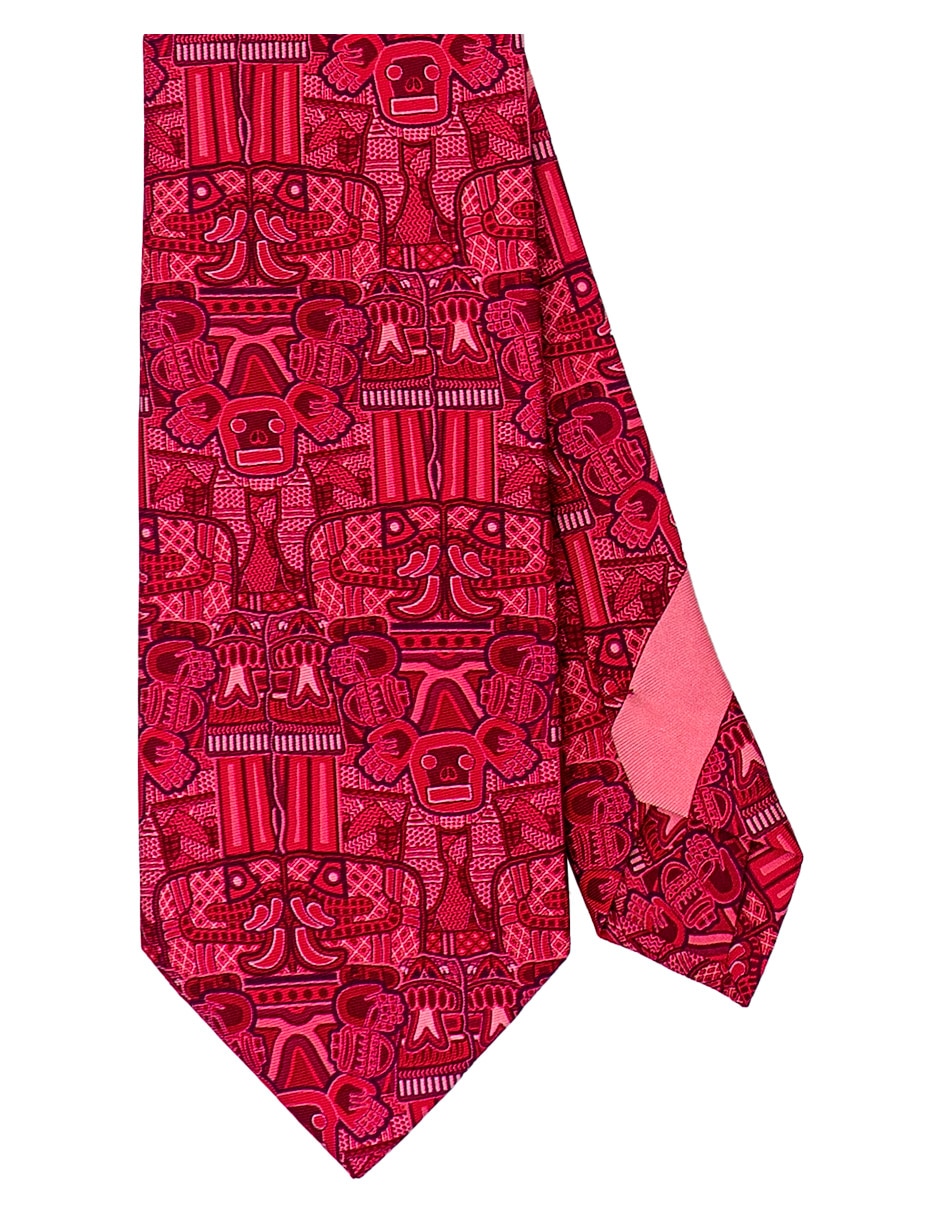Corbata pineda covalin regular de seda estampada para hombre 1