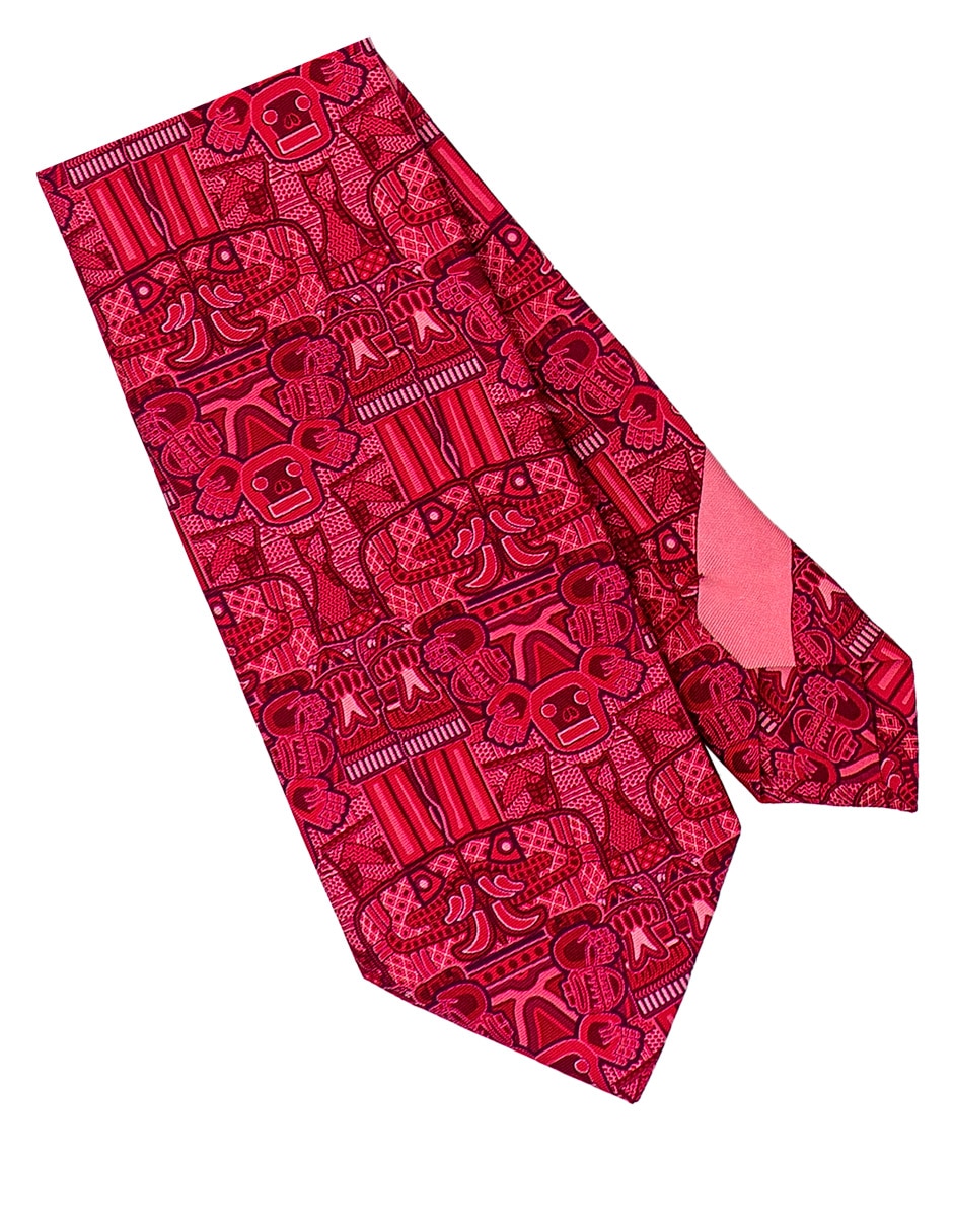 Corbata pineda covalin regular de seda estampada para hombre