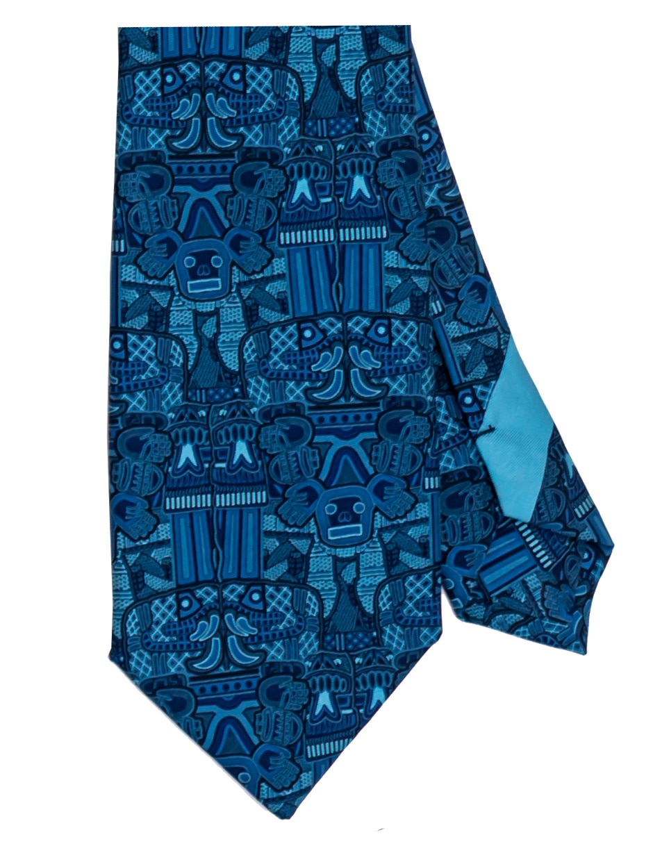 Corbata pineda covalin regular de seda estampada para hombre 1