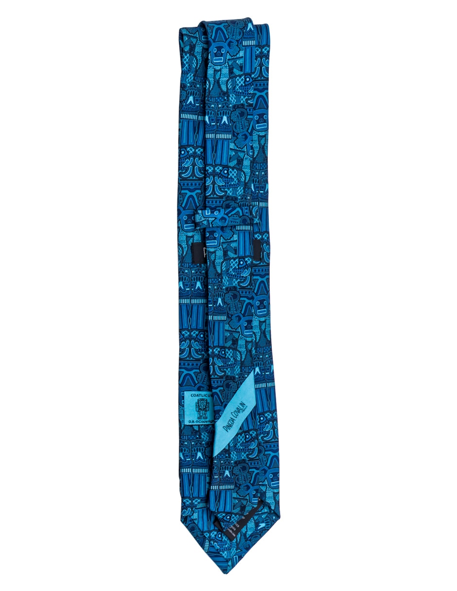 Corbata pineda covalin regular de seda estampada para hombre 2
