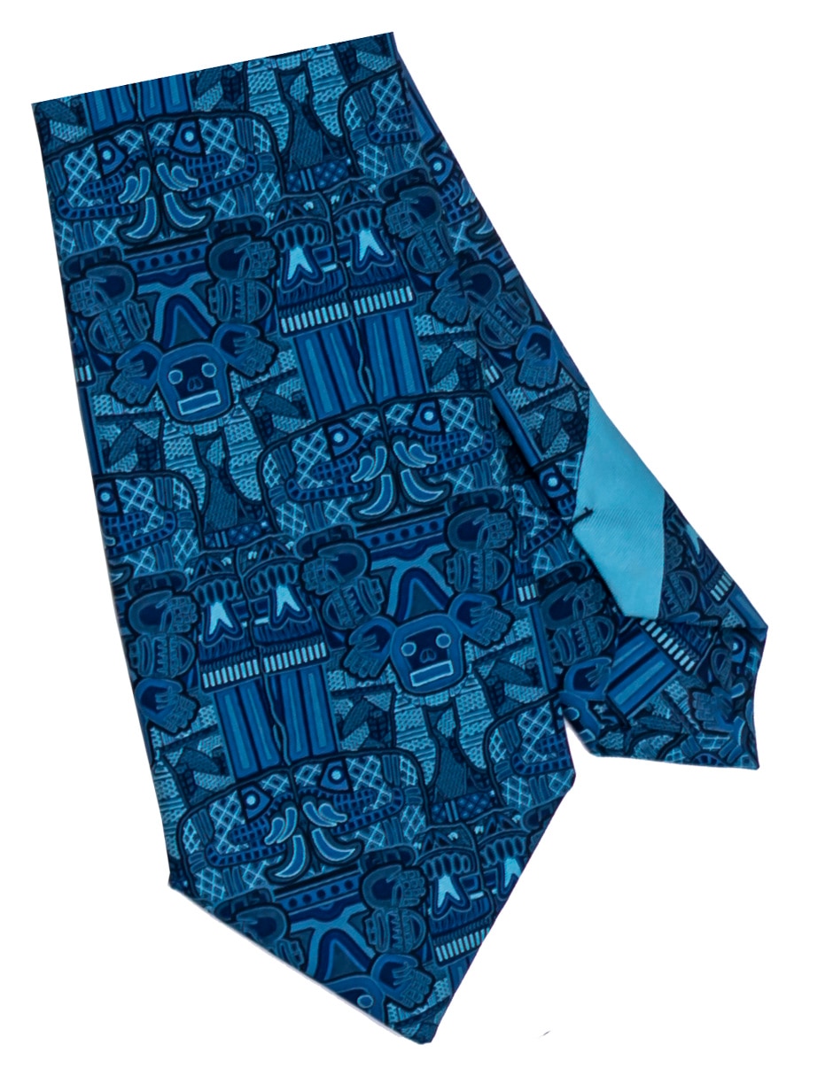 Corbata pineda covalin regular de seda estampada para hombre