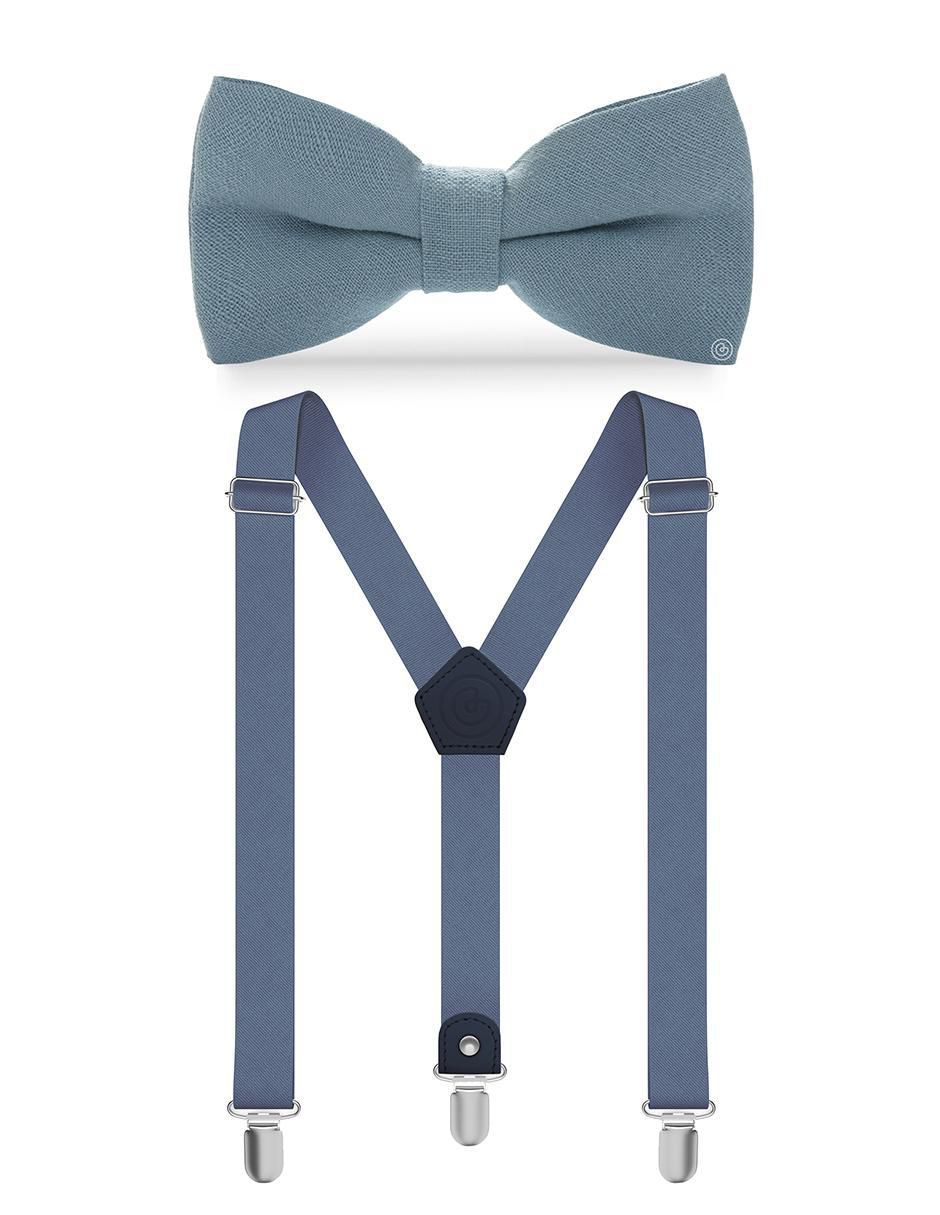 Set de moño y tirantes para hombre