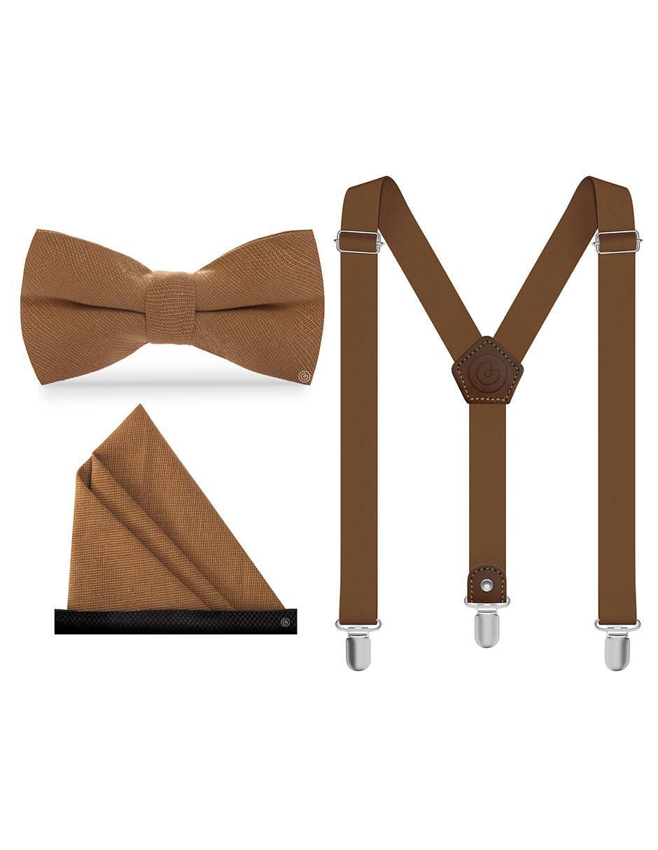 Set de moño y tirantes para hombre