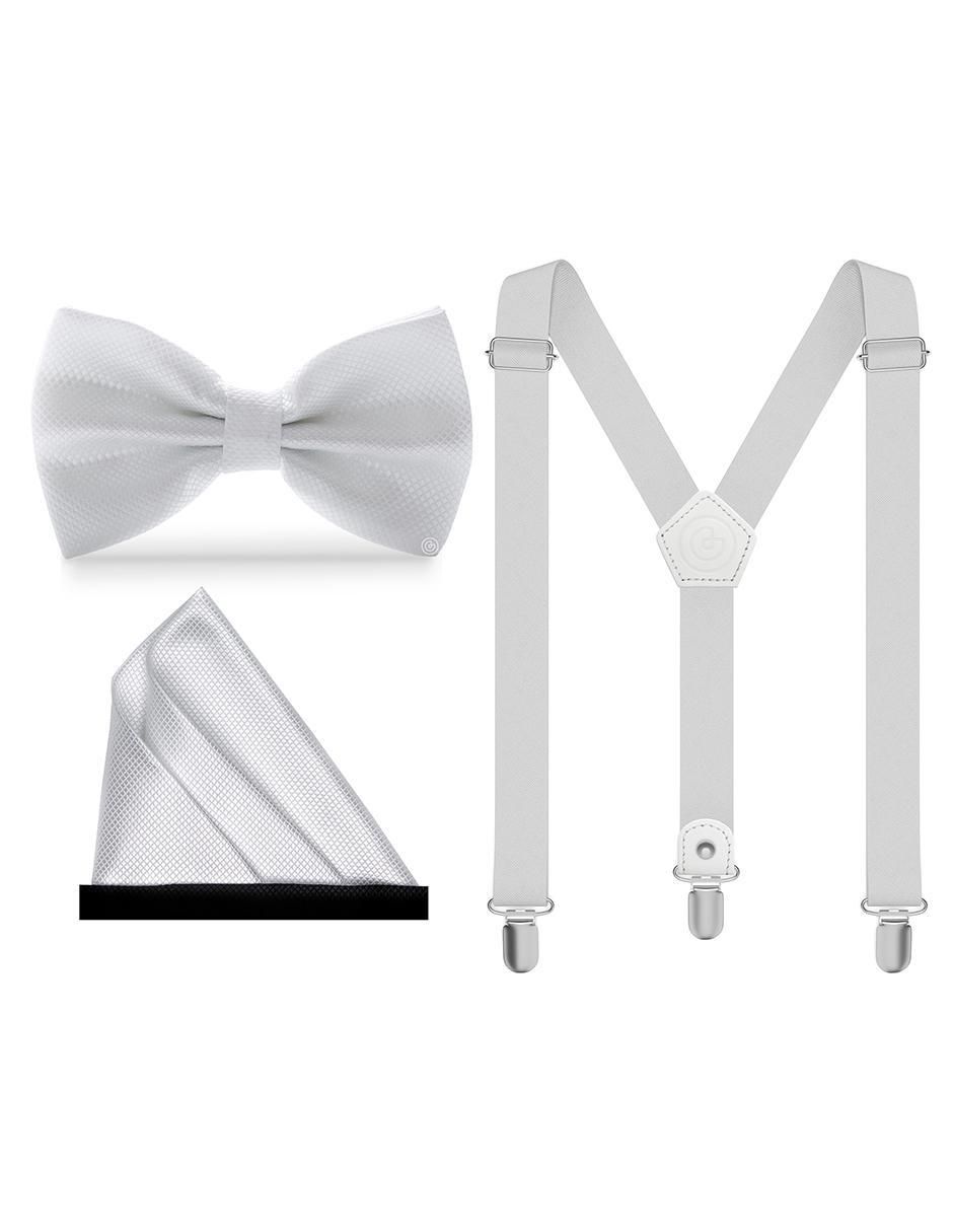 Set de moño y tirantes para hombre