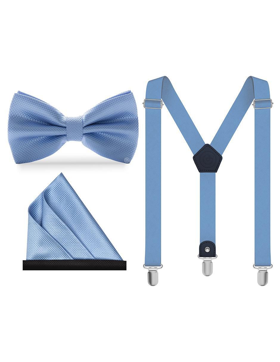Set de moño y tirantes para hombre
