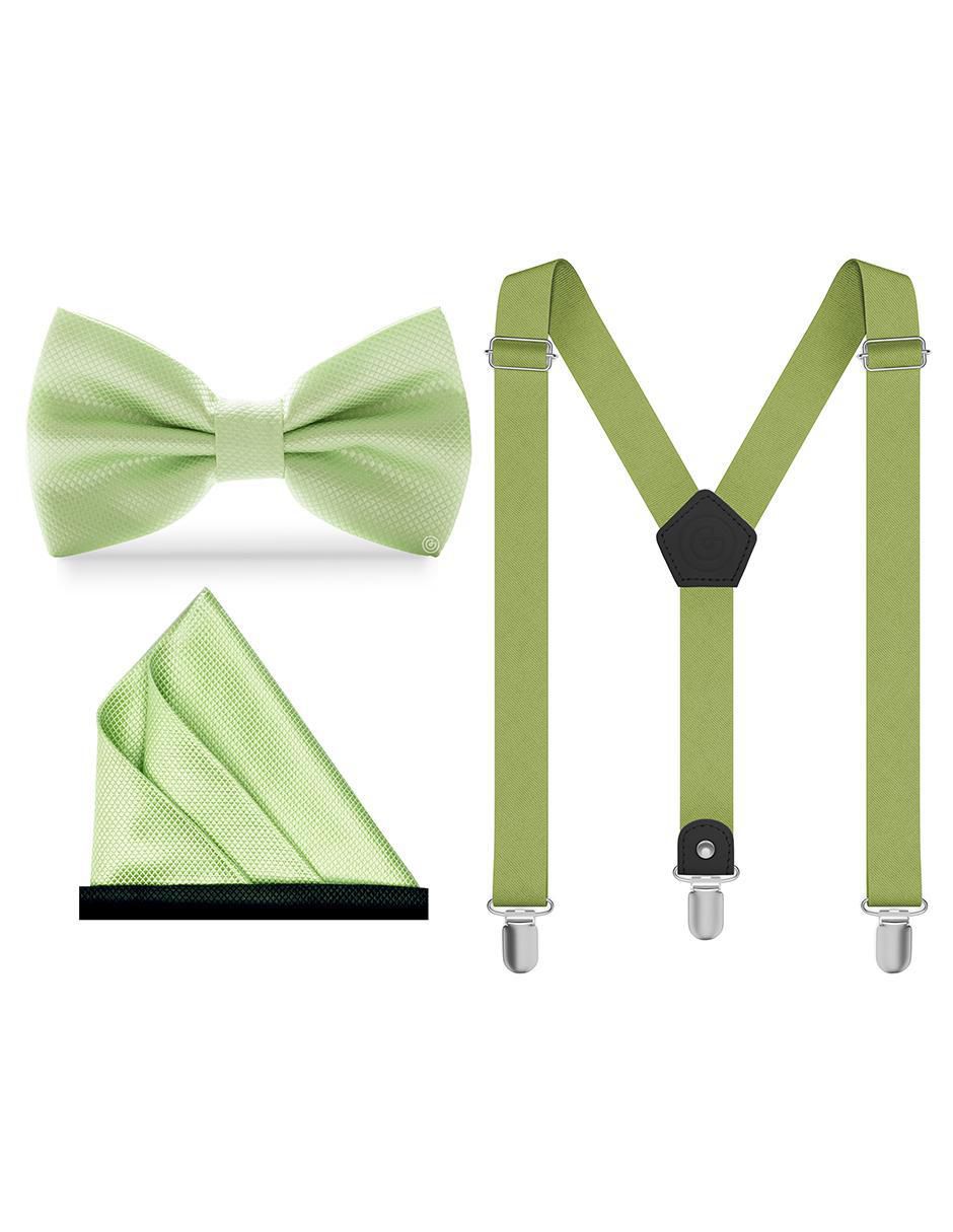 Set de moño y tirantes para hombre