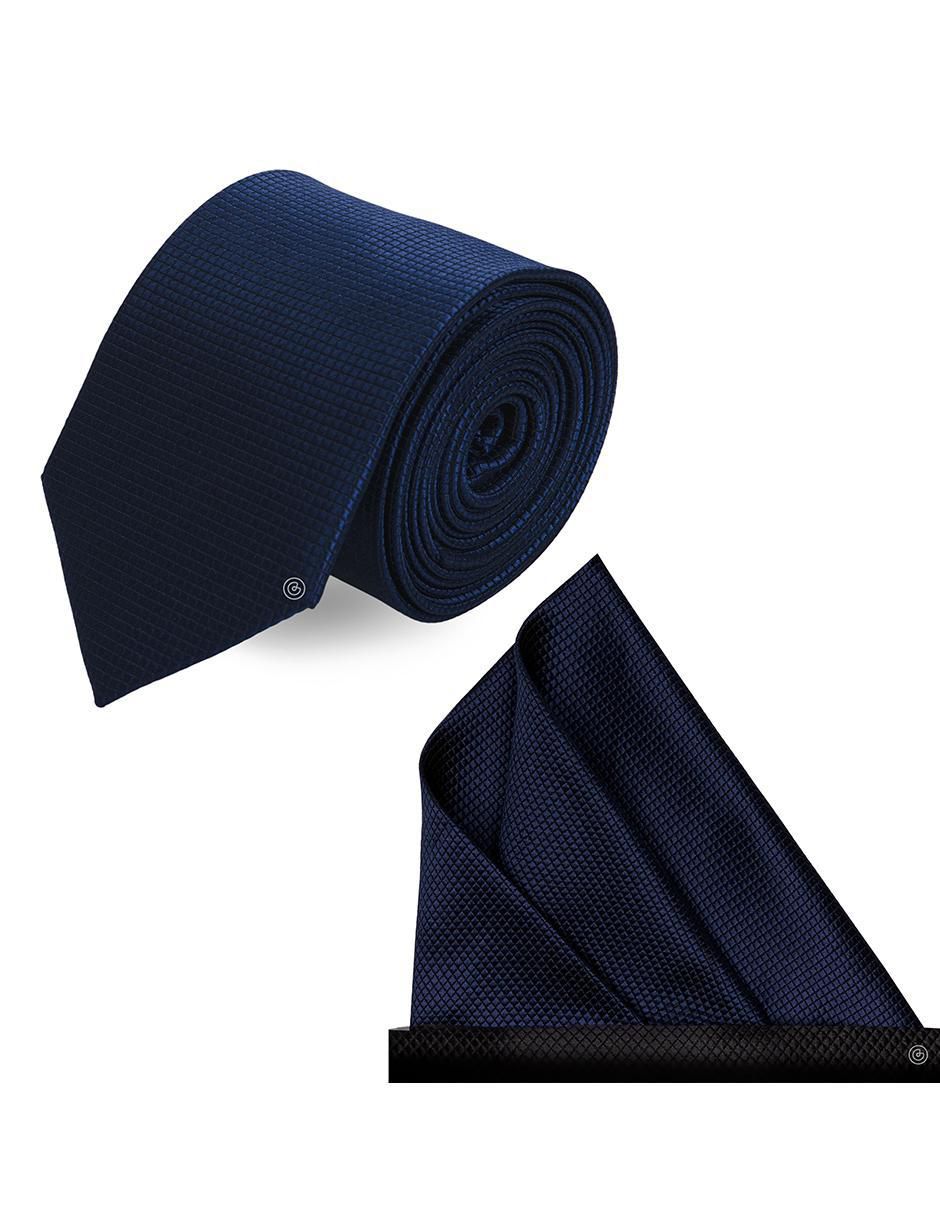 Set de corbata y pañuelo slim estampado geométrico para Hombre