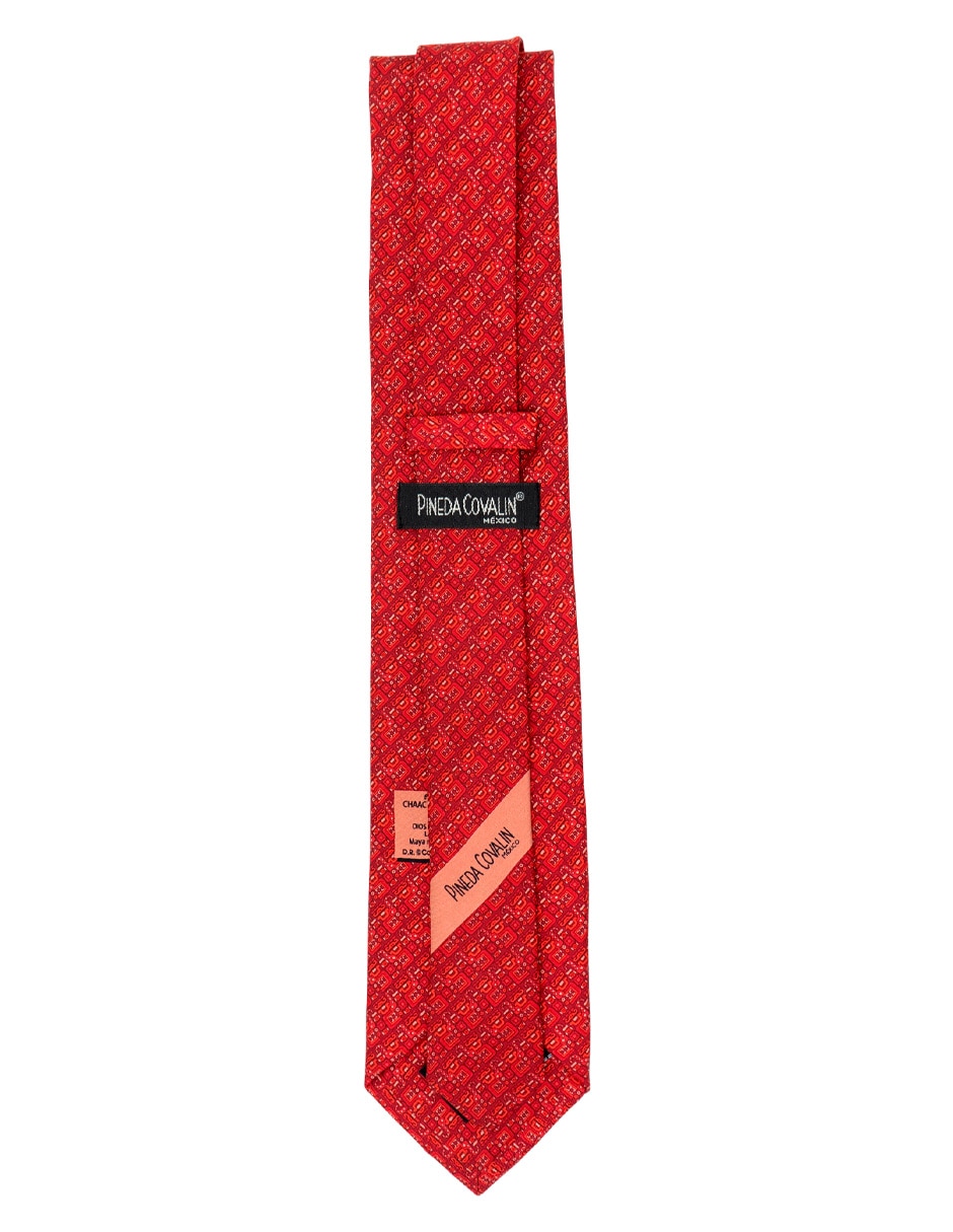 Corbata regular de seda estampado para hombre