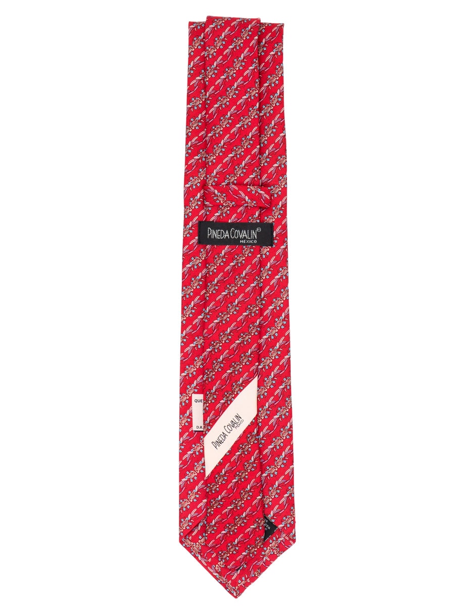Corbata Pineda Covalin regular de seda para hombre 2