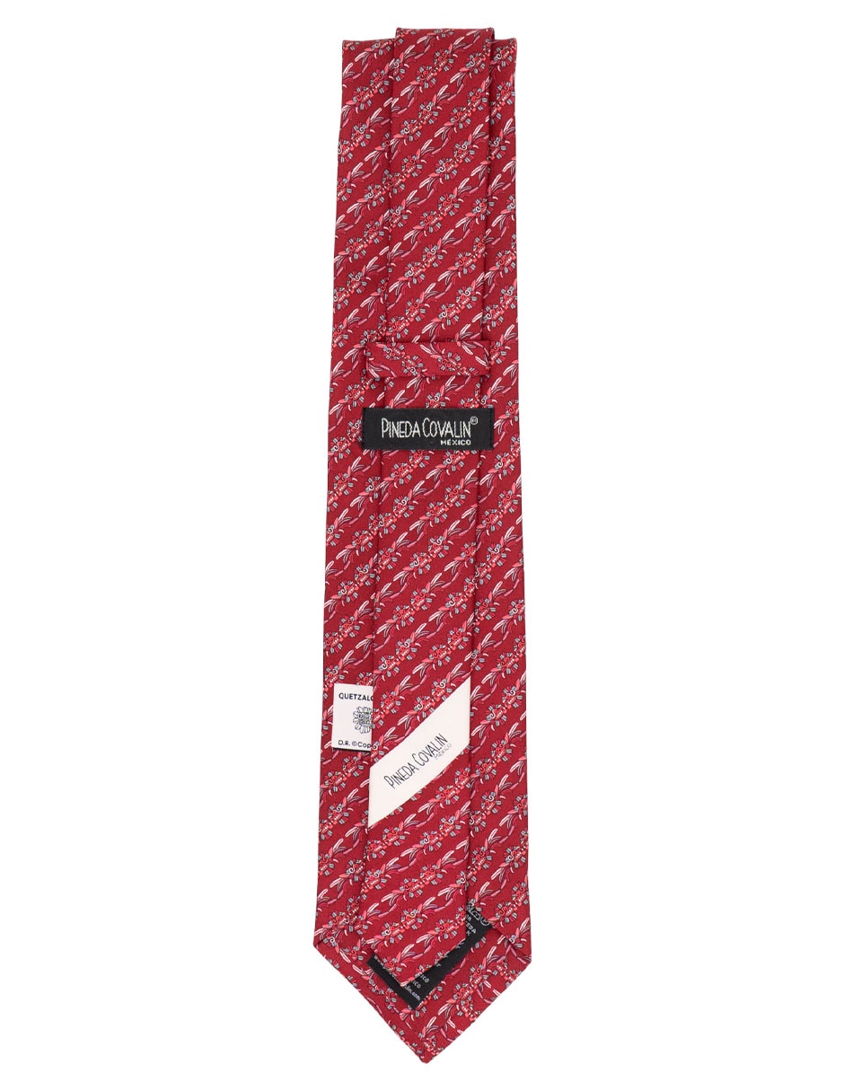 Corbata Pineda Covalin regular de seda para hombre 2