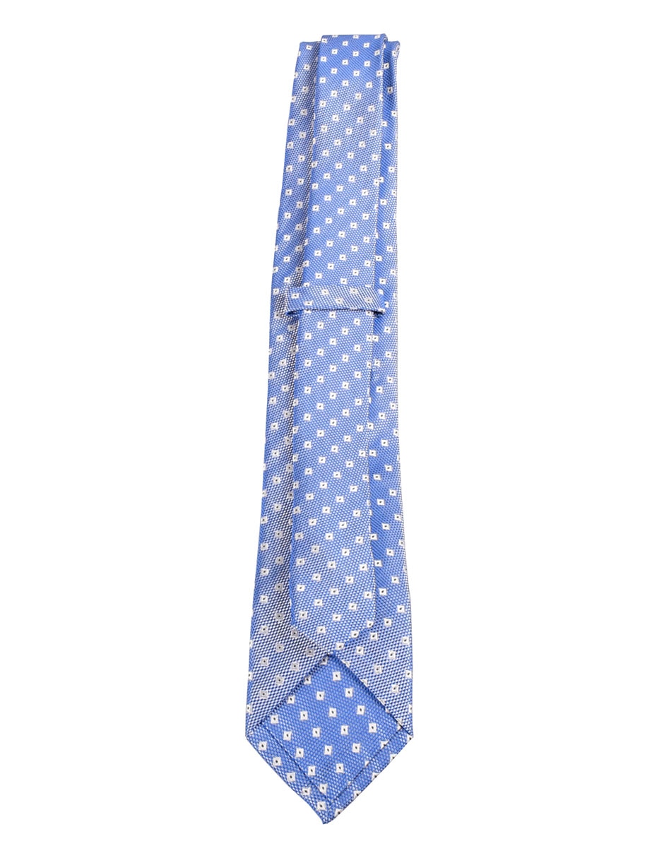 Corbata JBE regular de seda estampado a cuadros para hombre